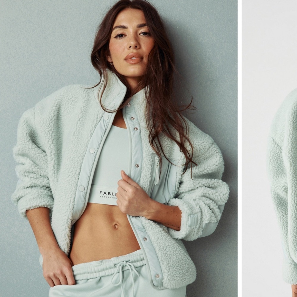Brand New Fabletics Tahoe Teddy Jacket